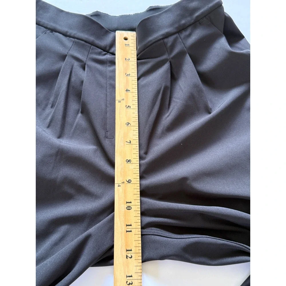 Lululemon Womens Essential Pleated Tapered Trousers Size 4 High Rise Athleisure